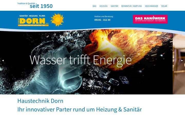 Screenshot of haustechnik-dorn.de