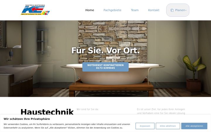 Screenshot of haustechnik-eberlein.de