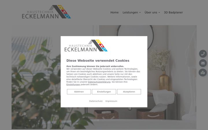 Snímek obrazovky haustechnik-eckelmann.de