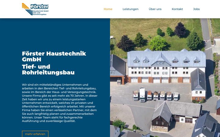Captura de ecrã de haustechnik-foerster.de