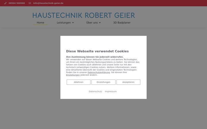 Snímek obrazovky haustechnik-geier.de