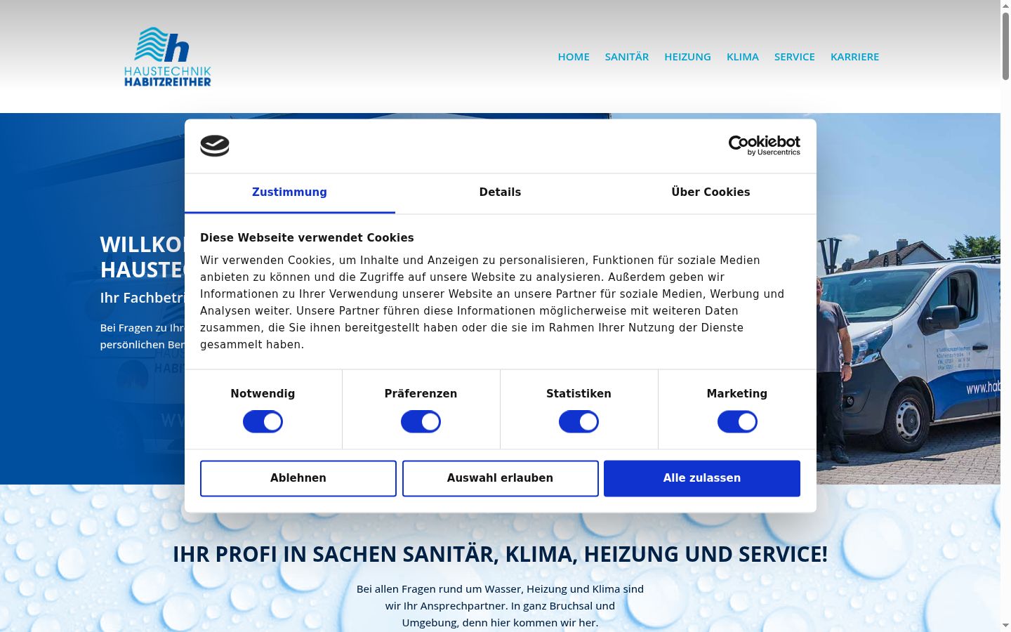 Sutikimo reklamjuostės, rodytos prieš bet kokią sąveiką, ekrano kopija