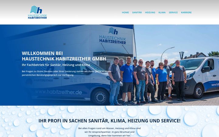 Captură de ecran a haustechnik-habitzreither.de