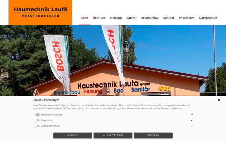 Screenshot of haustechnik-lauta.de