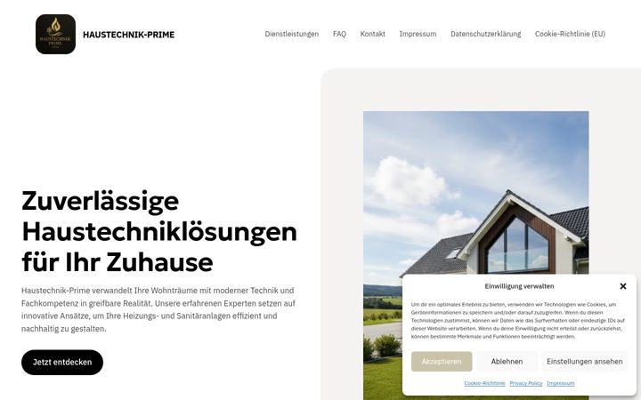 Screenshot of haustechnik-prime.com