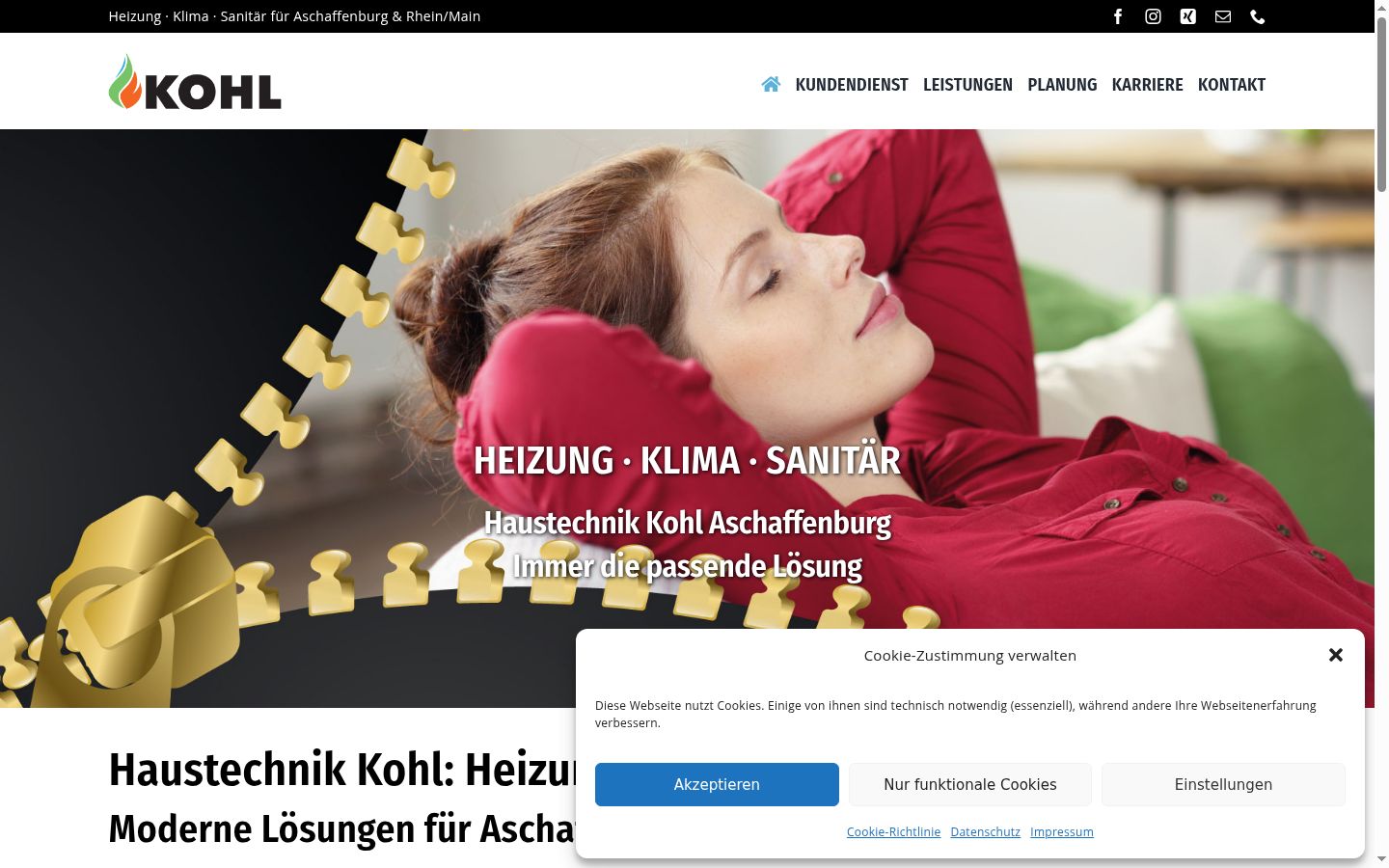 Screenshot tal-banner tal-kunsens muri qabel kwalunkwe interazzjoni