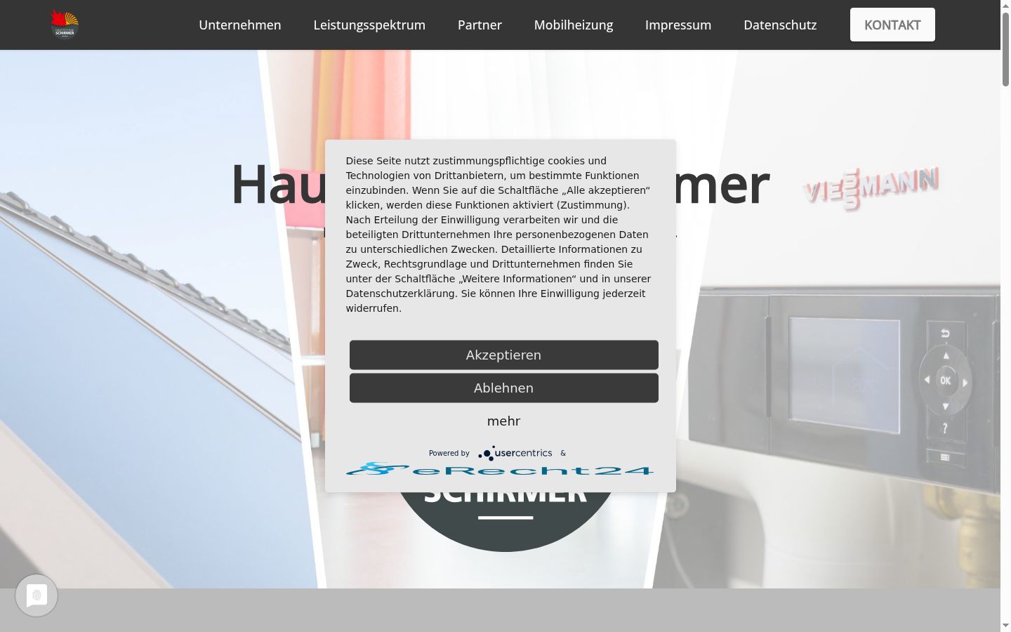 Screenshot tal-banner tal-kunsens muri qabel kwalunkwe interazzjoni