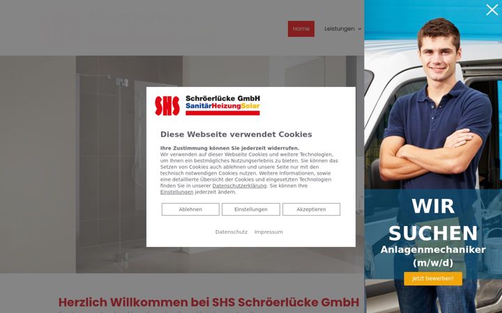 Screenshot of haustechnik-shs.com