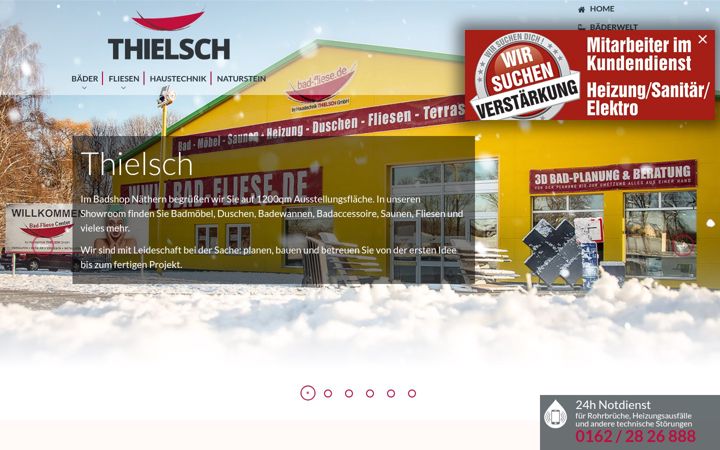 Screenshot of haustechnik-thielsch.de