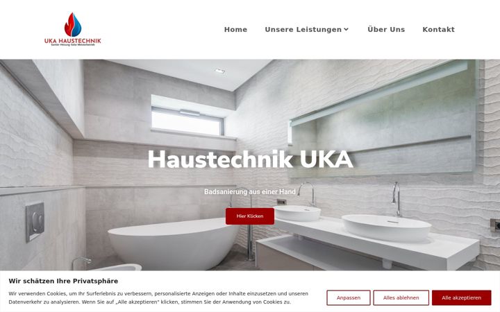 Screenshot of haustechnik-uka.de