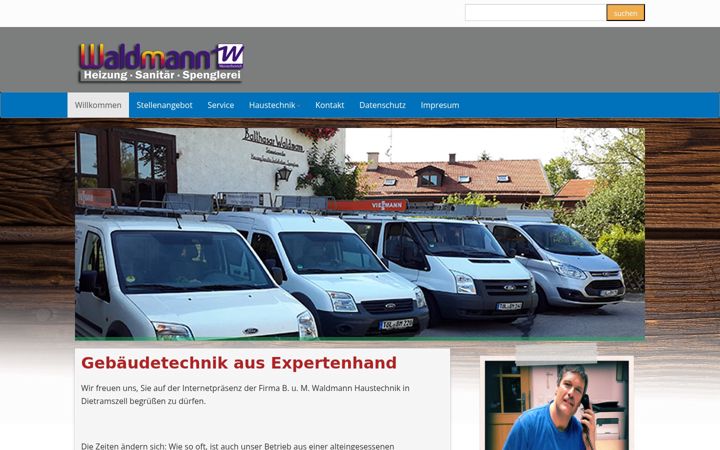 Zrzut ekranu haustechnik-waldmann.de