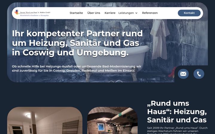 Screenshot of haustechnik-walther.de