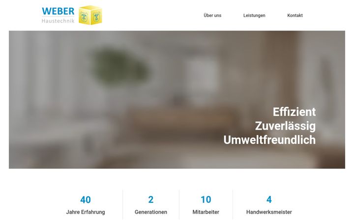 Screenshot of haustechnik-weber.de
