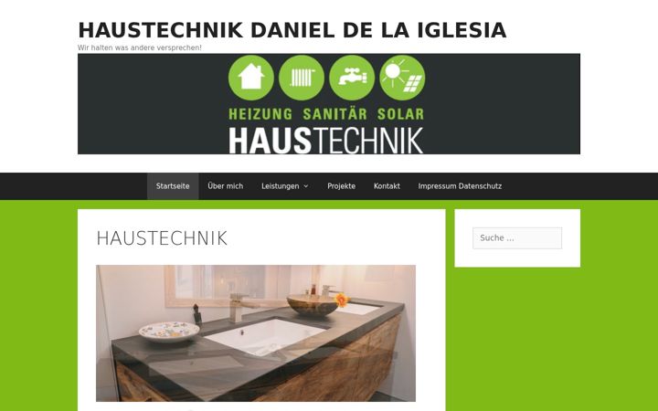Captura de ecrã de haustechnikbonn.de