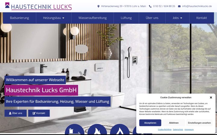 Screenshot of haustechniklucks.de