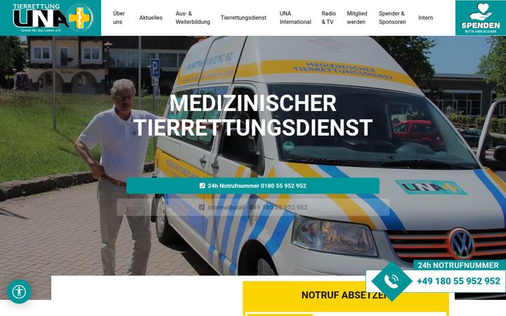 Screenshot of haustier-notruf.com