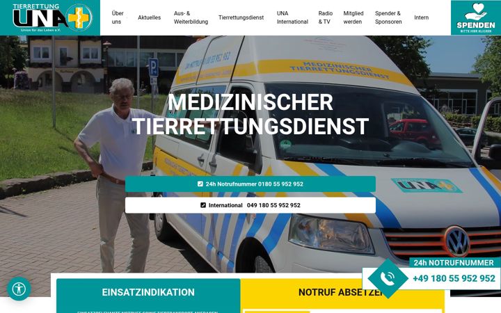 Screenshot of haustier-notruf.de