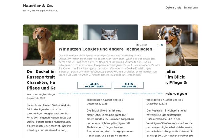 Screenshot of haustier-und-co.de