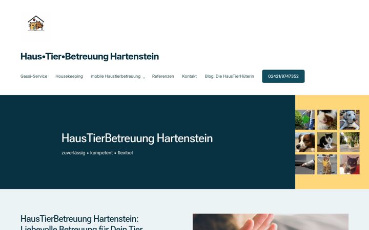 Skærmbillede af haustierbetreuung-hartenstein.de