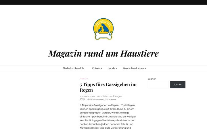 Screenshot of haustiere-infos.de