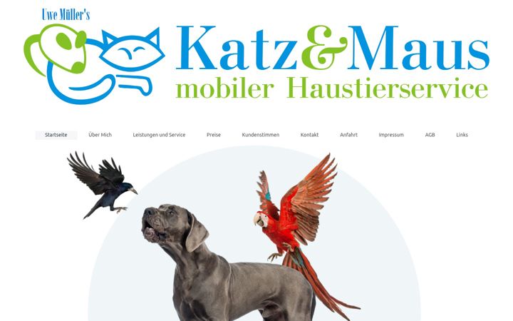 Screenshot of haustierservice-katzundmaus.de