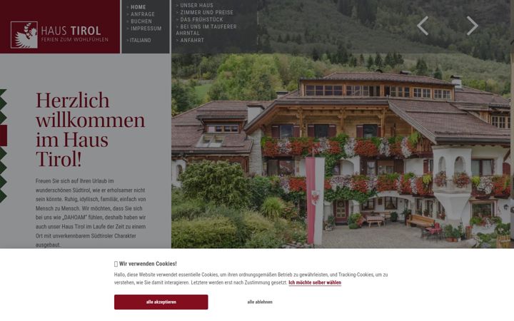 Screenshot of haustirol.eu