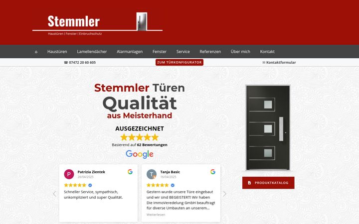 Captura de ecrã de haustueren-stemmler.de