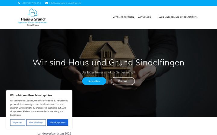 Screenshot of hausundgrund-sindelfingen.de