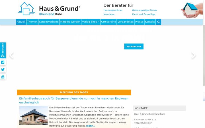 Screenshot of hausundgrund-verband.de