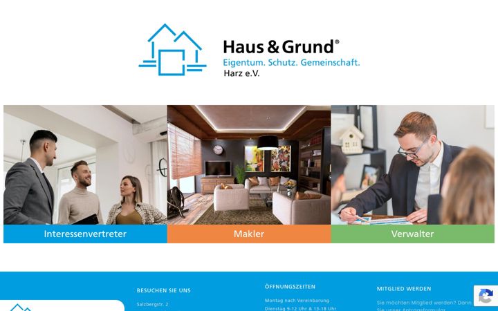 Screenshot of hausundgrundharz.de