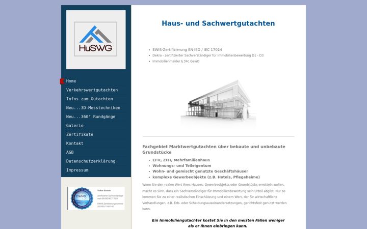 Ekrano kopija hausundsachwertgutachten.de