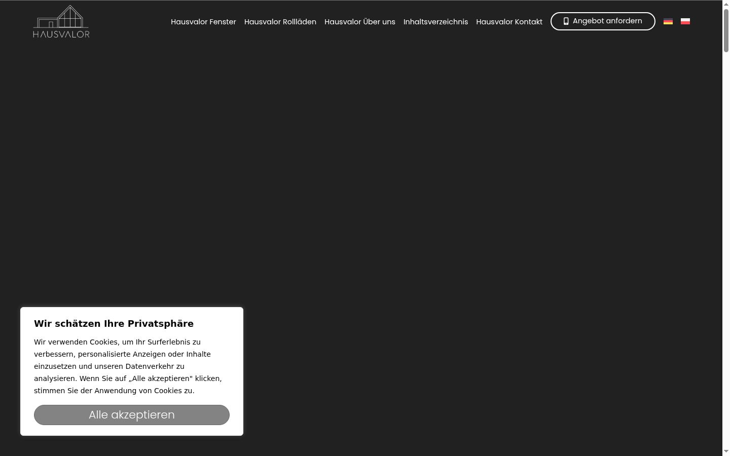 Snímka obrazovky banera súhlasu zobrazeného pred akoukoľvek interakciou