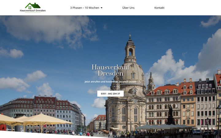 Screenshot stránky hausverkauf-dresden.de
