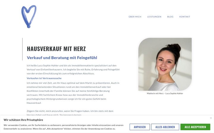 Screenshot stránky hausverkauf-mit-herz.de