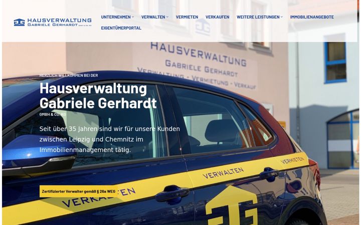 Screenshot of hausverwaltung-gerhardt.de