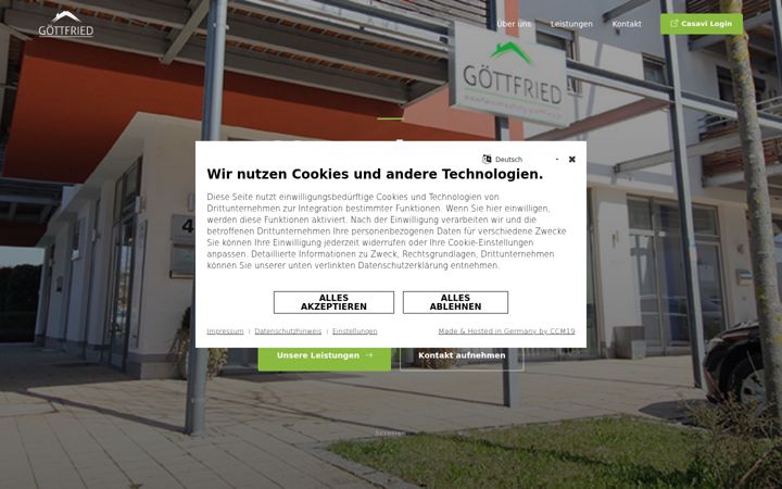 Screenshot of hausverwaltung-goettfried.de