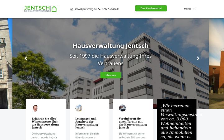 Screenshot of hausverwaltung-jentsch.de