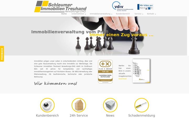 Screenshot of hausverwaltung-koeln.com