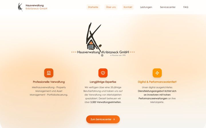 Screenshot of hausverwaltung-kribitzneck.de