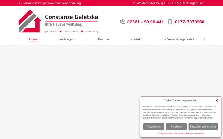 Captura de ecrã de hausverwaltung-re.de