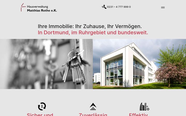 Captura de ecrã de hausverwaltung-rothe.de