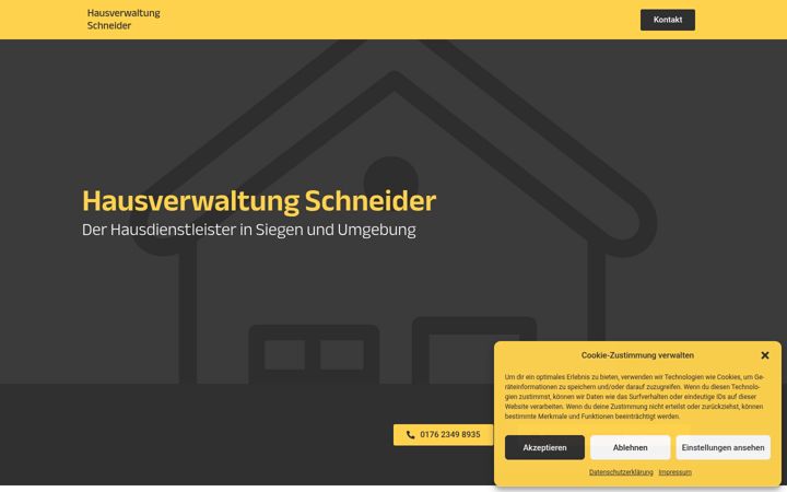 Screenshot of hausverwaltung-siegerland.de