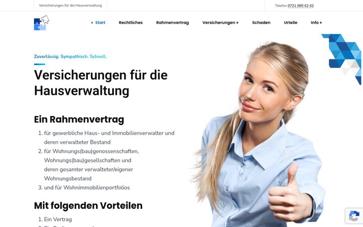 Ekrano kopija hausverwaltung-versicherungen.de