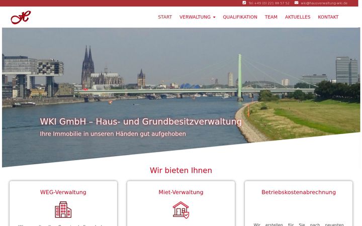 Ekrano kopija hausverwaltung-wki.de