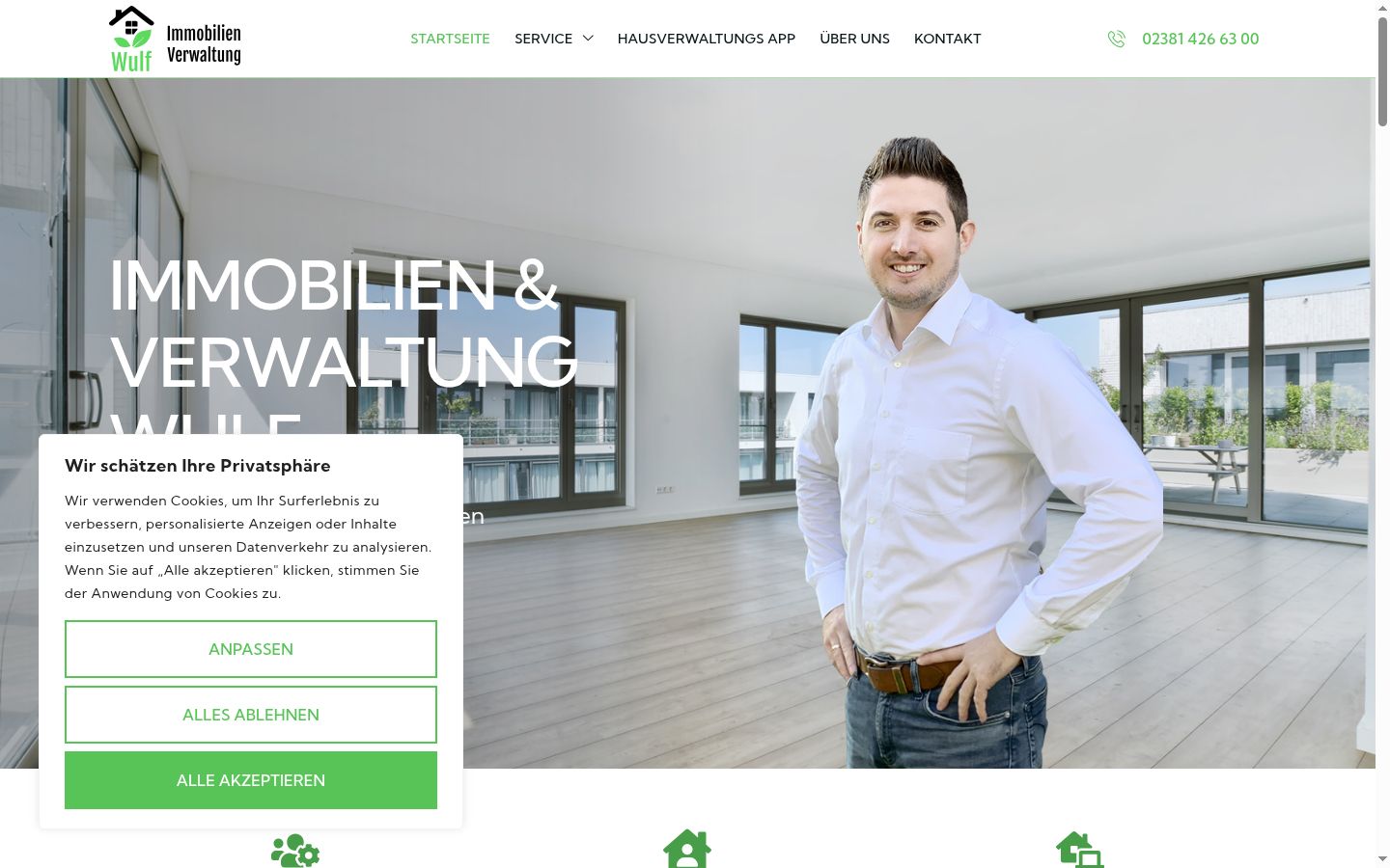 Sutikimo reklamjuostės, rodytos prieš bet kokią sąveiką, ekrano kopija