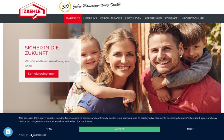Skjámynd af hausverwaltung-zaehle.de