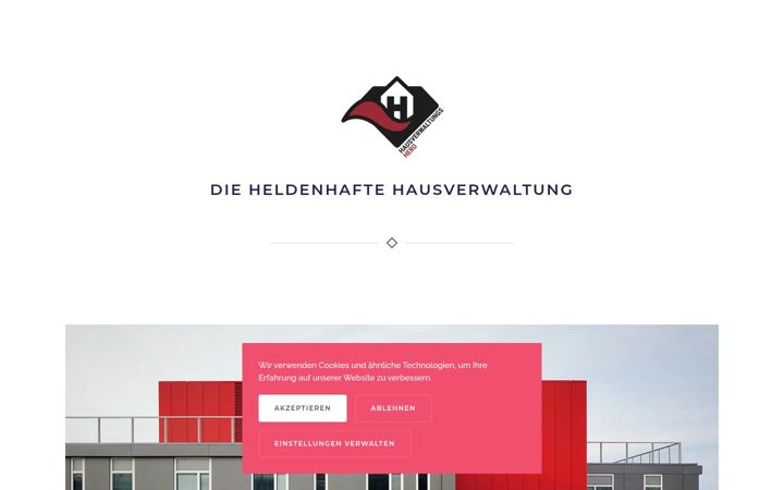 Ekrano kopija hausverwaltungshero.de