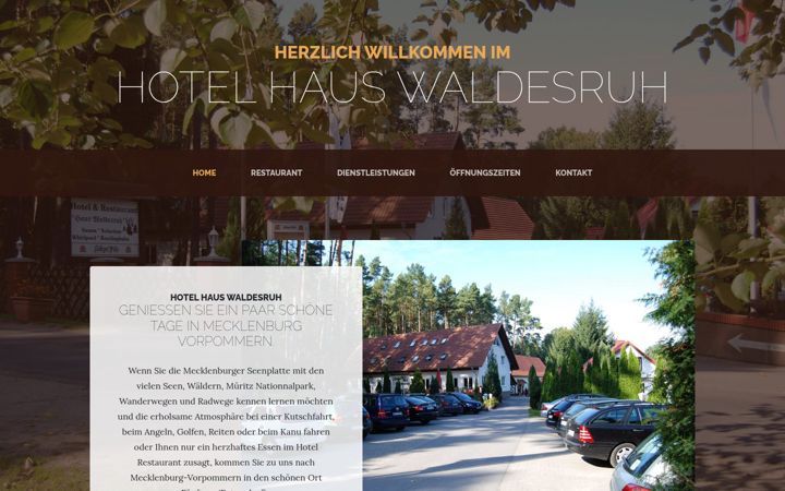 Screenshot of hauswaldesruh.net