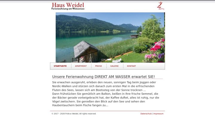 Screenshot of hausweidel.at