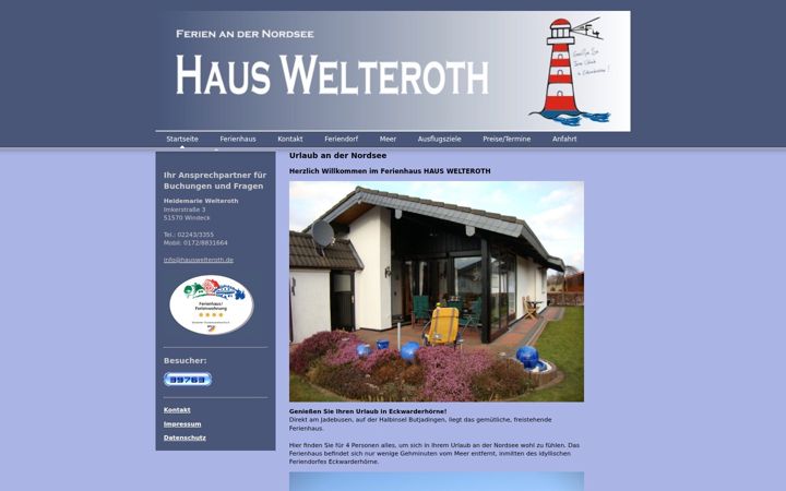 Screenshot of hauswelteroth.de